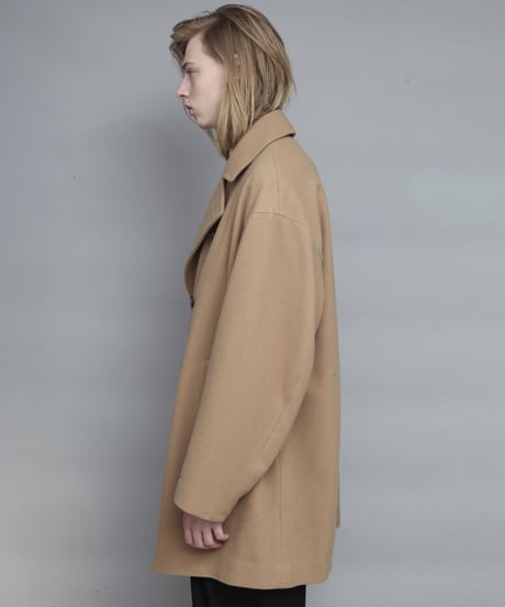 OVERSIZED PEA COAT/BEIGE