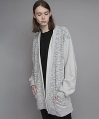 DRAPE CARDIGAN/WHITE
