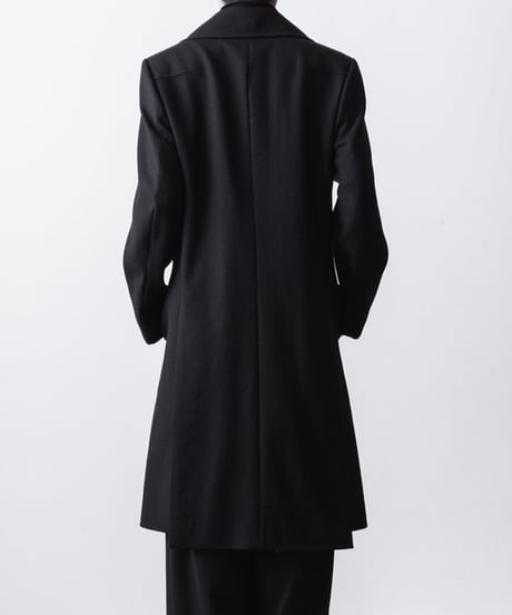 DOUBLE BREASTED COAT/BLACK