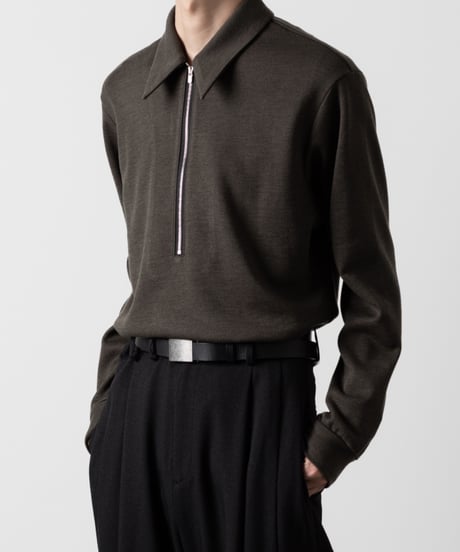 ZIP JERSEY/KHAKI