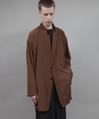 minimal shirt jacket/BROWN