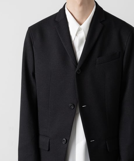 SLUB TWEED JACKET/BLACK
