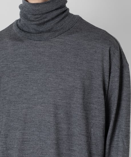 WOOL JERSEY TURTLE NECK