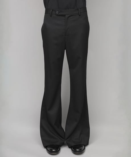CLASSIC WOOL FLAIR PANTS/BLACK