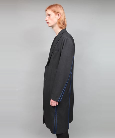 CONCEAL ZIP COAT/DARK GRAY