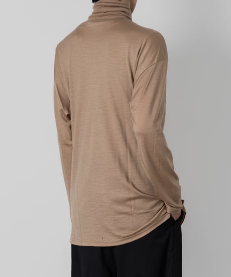 WOOL JERSEY TURTLE NECK