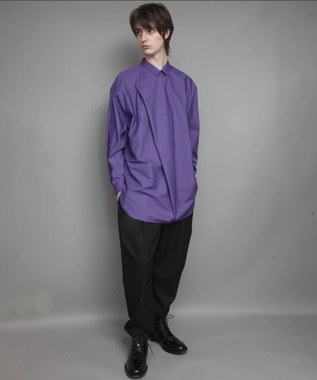 TC BROAD DRAPE SHIRT/PURPLE