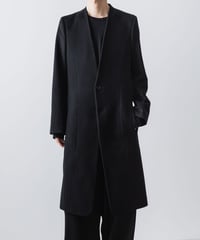 SINGLE CHARME NO-COLLAR COAT/BLACK