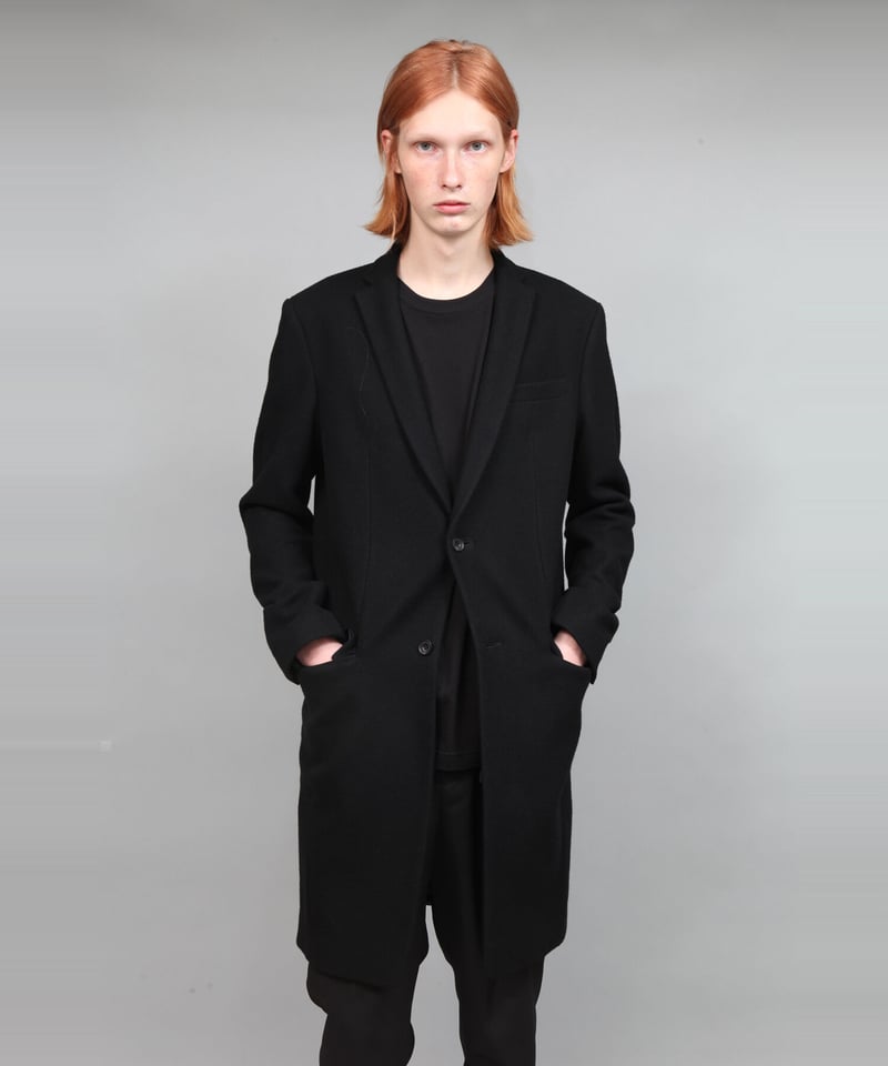 ENGLAND LAMB MELTON CHESTER COAT/BLACK | ato AO...