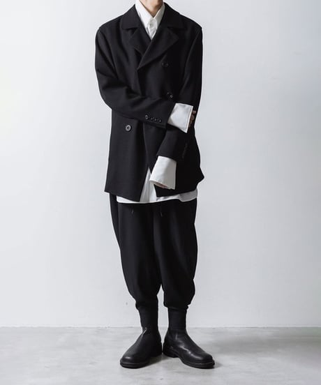 RECYCLE POLYESTER CUFFS PANTS/BLACK