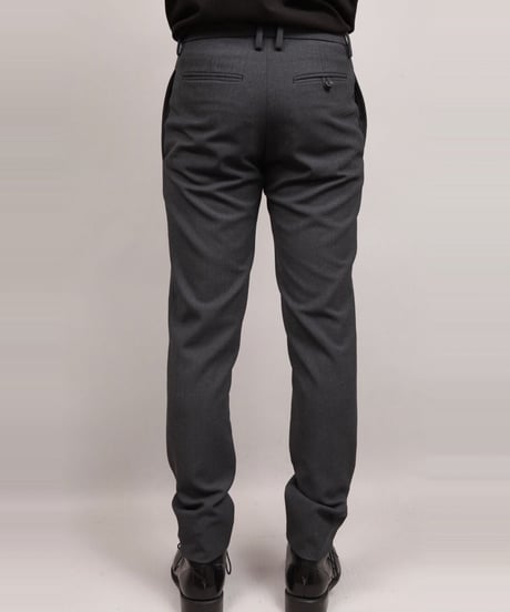 VINTAGE WOOL TAPERED PANTS/D.GRAY