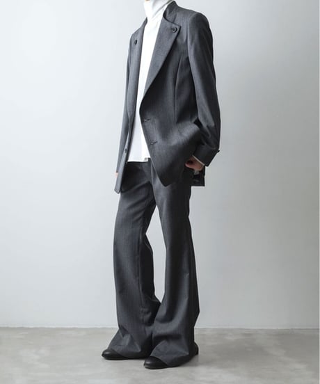 CLASSIC WOOL FLAIR PANTS/GRAY