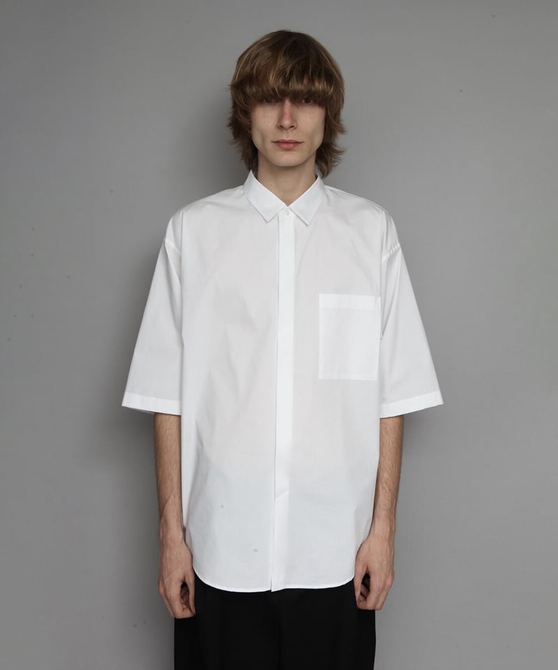 OVERSIZED HALF SLEEVE SHIRTS/WHITE | ato AOYAMA