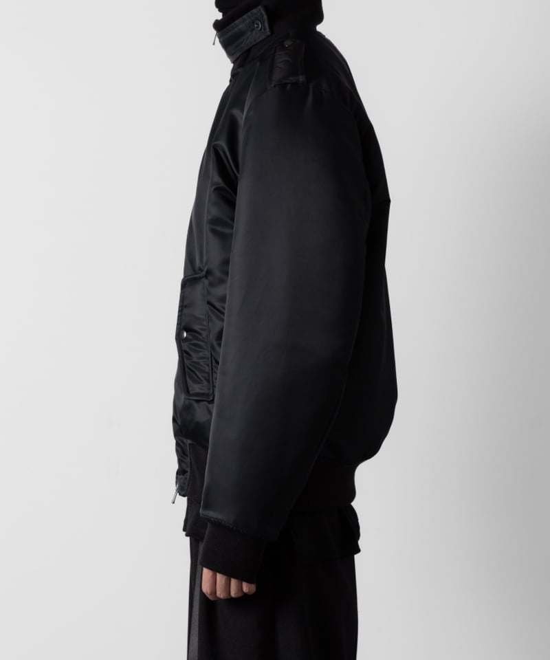 STAND COLLAR MA1 BLOUSON/BLACK | ato AOYAMA