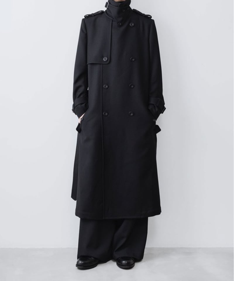 新品 ato 22AW WOOL TRENCH COAT NEW WOOL TRENCH COAT/BLACK | ato AOYAMA
