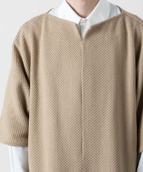 OVERSIZED HALF SLEEVE RUSSEL JERSEY/BEIGE