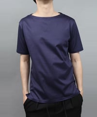 60/2 T-CLOTH BOAT NECK T-SHIRT/NAVY