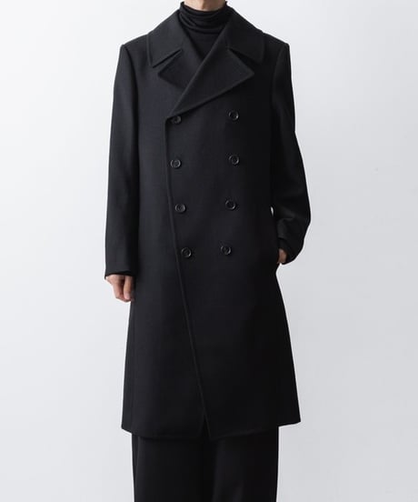 DOUBLE BREASTED COAT/BLACK