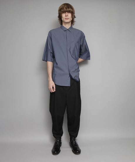 OVERSIZED HALF SLEEVE SHIRTS/BLUE