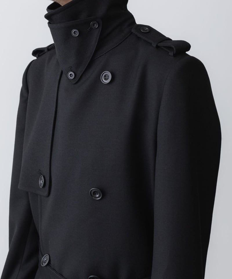 NEW WOOL TRENCH COAT/BLACK | ato AOYAMA