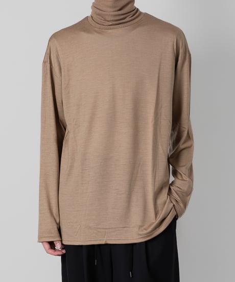 WOOL JERSEY TURTLE NECK