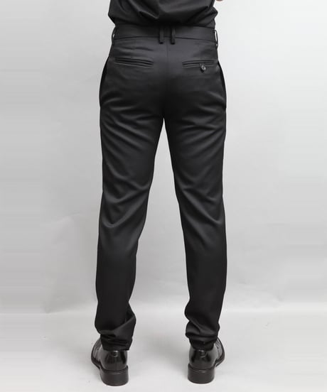 WOOL TWILL TAPERED PANTS