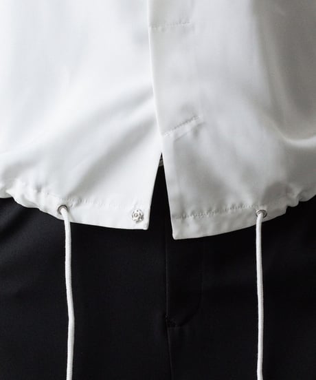 OVERSIZED DRAW CORD SHIRTS/WHITE