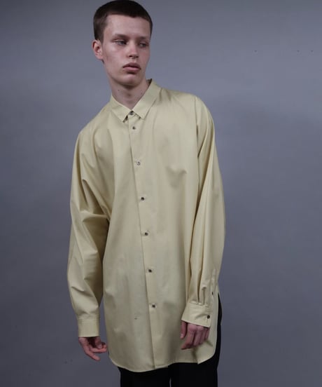 DOLMAN SLEEVE BIG SILHOUETTE SHIRT/ L.YELLOW