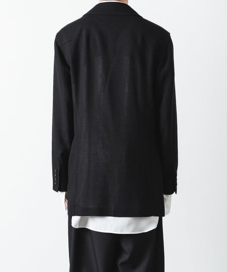 DOUBLE BREASTED TRIXION JACKET/BLACK