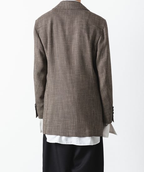 DOUBLE BREASTED TRIXION JACKET/BEIGE