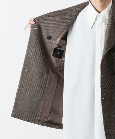 DOUBLE BREASTED TRIXION JACKET/BEIGE
