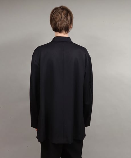 large silhouette jacket/NAVY
