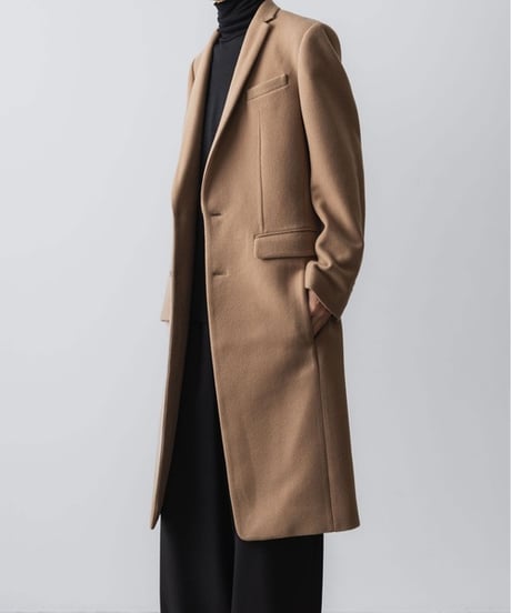 NEW ENGLAND LAMB CHESTERFIELD COAT/BEIGE
