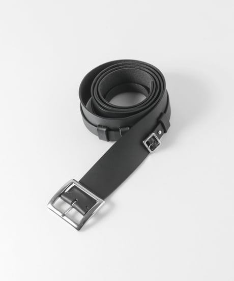 COWHIDE DOUBOLE BELT/BLACK