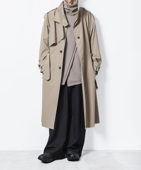 ASYMMETRY PULL-OVER CARDIGAN/BEIGE