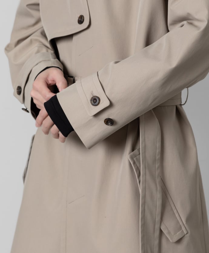 AMBERGLEAM Stand collar trench coat コート AMBERGLEAM Stand collar trench coat コート stand collar single