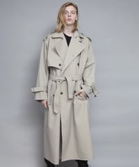 WOOL TRENCH-COAT/BEIGE