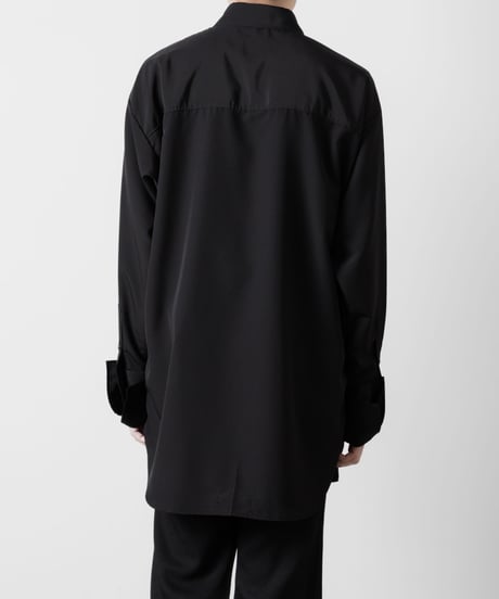OVERSIZED DOUBLE CUFFS SHIRT/BLACK