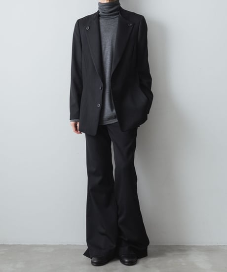 CLASSIC WOOL FLAIR PANTS/BLACK