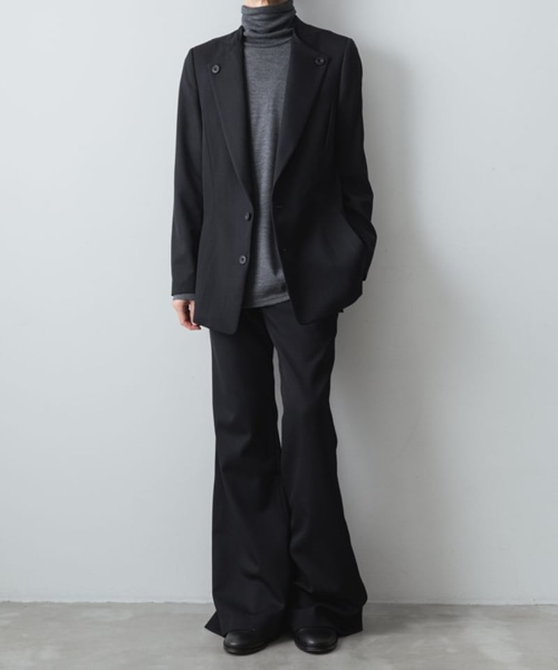 CLASSIC WOOL FLAIR PANTS/BLACK | ato onlinestore