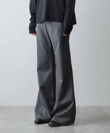 CLASSIC WOOL FLAIR PANTS/GRAY