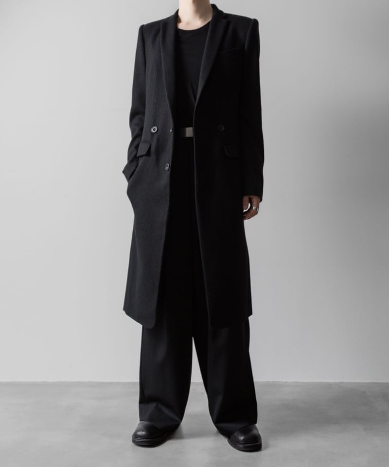 ADJUSTABLE CHESTER COAT/BLACK | ato AOYAMA ADJUSTABLE CHESTER COAT/BLACK | ato AOYAMA