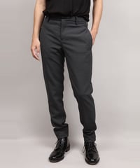 VINTAGE WOOL TAPERED PANTS/BLACK