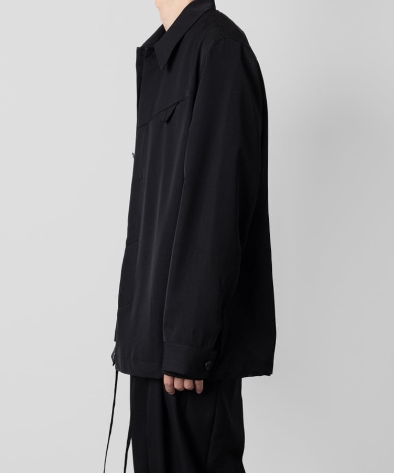 military shits JK/BLACK | ato AOYAMA military shits JK/BLACK | ato AOYAMA