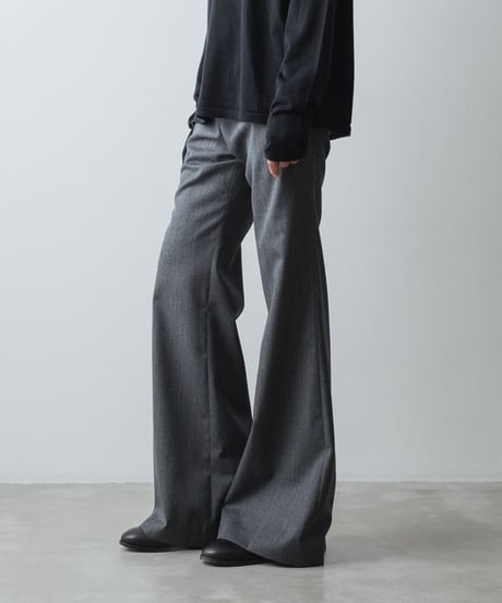 CLASSIC WOOL FLAIR PANTS/GRAY