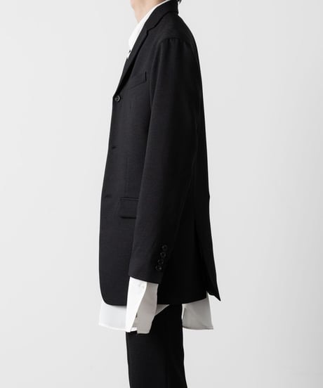 SLUB TWEED JACKET/BLACK