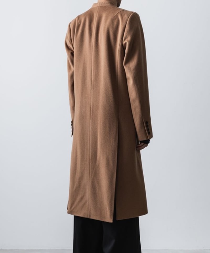 SINGLE CHARME NO-COLLAR COAT/BEIGE | ato AOYAMA