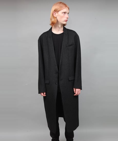 LAPEL HOLDING COAT/DARK GRAY