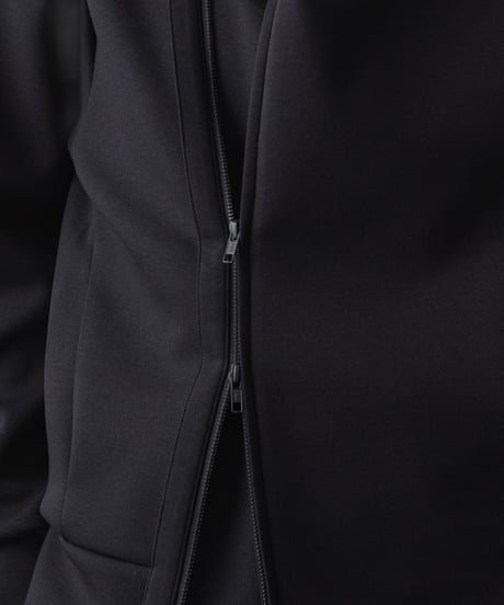 OVERSIZED AIR CUSHION ZIP HOODIE/BLACK