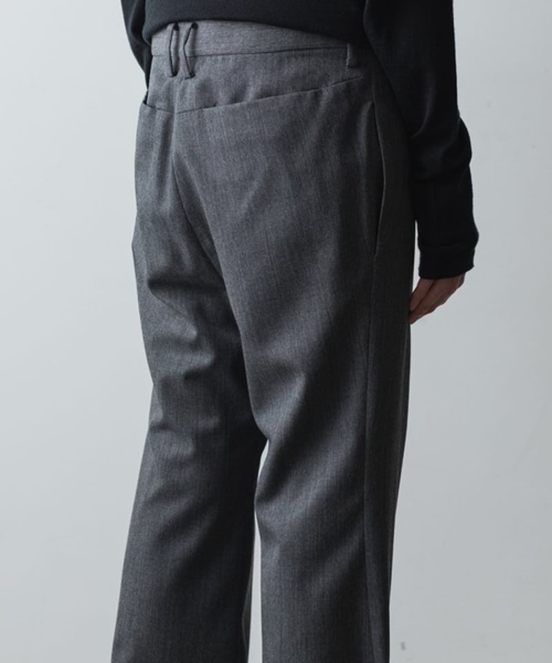 atoアトウ CLASSIC WOOL CUFFS PANTS GRAY CLASSIC WOOL CUFFS PANTS
